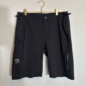 Outdoor Research Men's Black Freewheel Mountain Biking Lite Ride Shorts